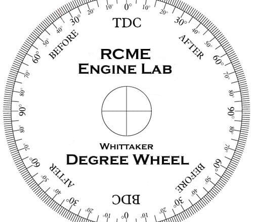 The Engine Lab two-stroke degree wheel